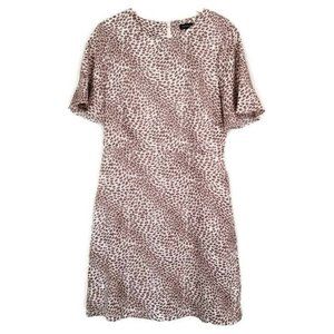 BANANA REPUBLIC BELL SLEEVE CHEETAH DRESS